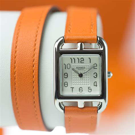 hermes cape cod watch orange.